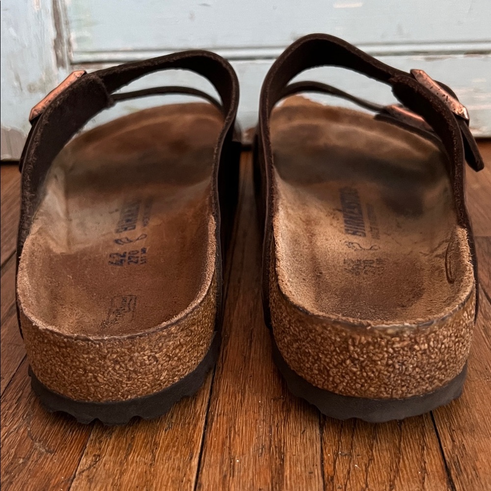 BIRKENSTOCK Arizona Arizona Oiled Leather Slide Sandals - Picture 7 of 13